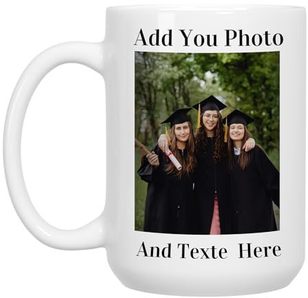 Personalised Mug with Photo Custom Coffee Mug with Picture Personalised Coffee Mugs with Name 15oz Double Side Custom Mug Novelty Custom Gift for Him Or Her