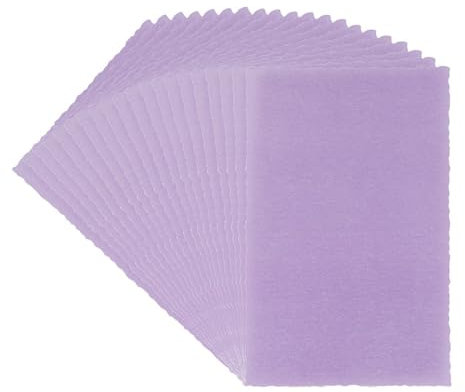 Ideen mit Herz Transparentpapier Aufleger | mit Büttenrand | 9 cm x 14 cm | 130 g/m² | 20 Blatt (violett)