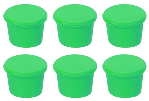 sourcing map 6Pcs Wine Stoppers Reusable Beer Bottle Cover Wine Bottle Stopper Wine Outlet Cap Wine Saver Green