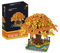 Bonsai Baum Bausteine, 1900 Teile Kirschblüte Baumhaus Bausteine Bausatz, Japanische Sakura Bonsai Baum Bausatz, Mikro Klemmbausteine Nicht Kompatibel mit Großen Marken (8003)