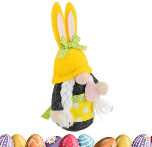ycezw Plüschtier -Zwerge, Plüsch-Zwerge, Zwerge, Dekoration für -Zwerge, gesichtlos, mit Eiern, Dekoration für Ostern