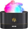 Flame Mist Aroma Diffuser, Essential Oil Fragrance Diffuser Humidifier with Multicolour LED Night Light 180ml for Bedroom, Home and Office - Black