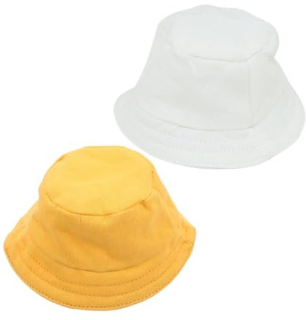 COSMEVIVI 2 Stück Mütze Für Puppen, Mini Puppenmützen, Kleine Mützen, Miniatur Puppenmütze, Austauschbare Puppenmützen, Mütze Für Puppen, Winzige Mütze, Mini Miniaturmütze, Bastelmütze,