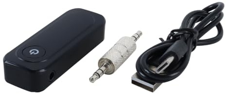 Gurtt Adaptador Bluetooth 6.0 2 en 1 con transmisor y Receptor, Adaptador Auxiliar para Coche, Adaptador de Audio inalámbrico TV, Gimnasio, Coche y Equipo de música doméstico con Conector