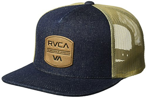 RVCA Herren Denim Trucker HAT Baseballkappe, Indigo, Einheitsgröße