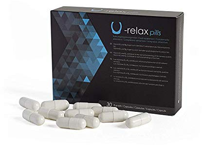 U-Relax Anxiety and Stress Relief Tablets – 100% Natural Treatment to Control Stress and Improve Your Mood – 30 Pills