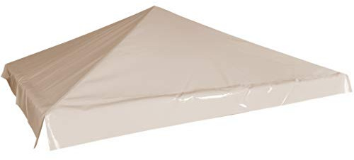 TUTTOPERGOLE Telo in PVC di Ricambio Tetto Gazebo 3X3 m (Avorio)