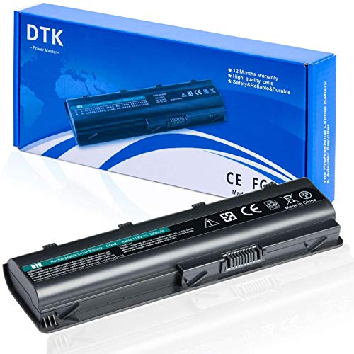 DTK Batterie Ordinateur Portable pour HP MU06 593553-001 593554-001 636631-001 G62 G72 Pavilion G4 G6 G7 DM4 DV6-3000 DV6-4000 Presario CQ42 CQ56 CQ57 Notebook HSTNN-Q62C HSTNN-LB0W 10.8V 5200mah