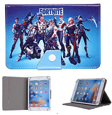 Universal Disney Cartoon & Famous Characters Case for Children kids Boys girls for 7 Inch Tablets - SUITABLE FOR/Amazon / 7 Tablet/Samsung etc. (Ideal as a Gift) (Fortnite)