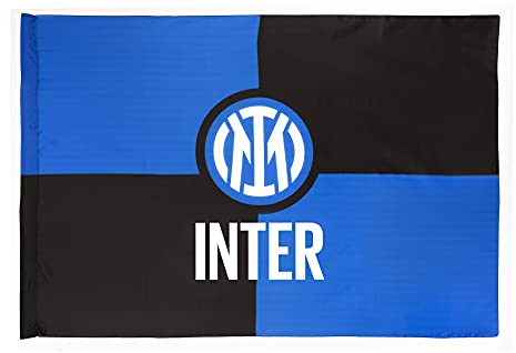 Inter Bandiera Nuovo Logo 70x50cm, Unisex Adulto, Nero/Blu, 70x50