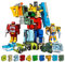 OBEST Anzahl Roboter Transformer Spielzeug, 15 Digitale Symbole verwandeln Panzer/Hubschrauber/U-Boot Zusammengebaut, Pädagogische Bausteine Set für Kinder, pädagogisches Lerngeschenk
