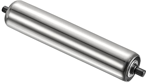 PATIKIL Förderer Rollen 2 Durchmesser 14 Edelstahl Schwerkraft Übertragung Ersatz Teil Verzinkt Ende Silber