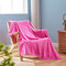 NEWCOSPLAY Superweiche Überwurfdecke, hochwertiges seidiges Flanell-Fleece, Blättermuster, leichte Bettdecke, für alle Jahreszeiten, Hot Pink, Überwurf (127 x 152,4 cm)
