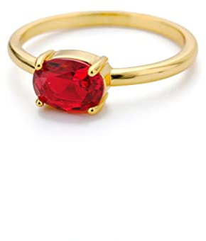 MAYIYAHO Romantischer Geburtsstein Ring Gold Farbe Zirkonia Ringe für Frauen Romantische Verlobung Braut Hochzeit Schmuck Geschenk Anillos
