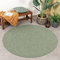 FRAAI | Home & Living In- & Outdoor Teppich Rund - Costa Grün - Wetterfest - Polypropylen - Flachgewebe - Balkon, Garten/Terrasse - Terrasse - Rug