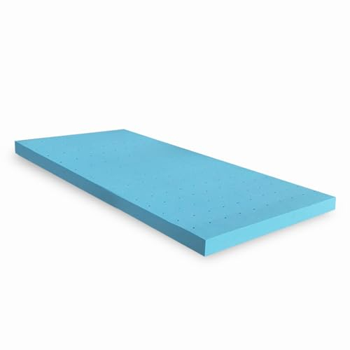 Topper Viscoelástico para Colchón - Sobrecolchón de Espuma de Memoria - Fabricado en España - Medidas: 160x200x5cm - Homedi