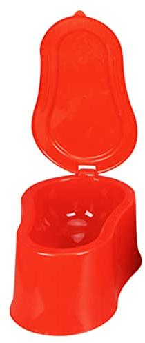 Cabilock Verstärkter PVC Sitz für Provisorische Hocktoilette, Rot