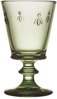 La Rochère Weinglas Abeille Biene Provence Olivgrün 240 ml - 6er Set