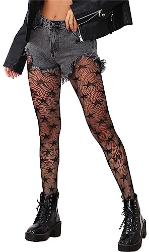 MEILiHiHi Star Tights, Fishnet Tights, Star Fishnets, Fishnet Stockings Plus Size, Fish Net Stockings for Women Sexy