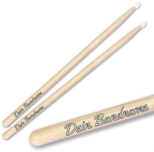 keepdrum Drumsticks 5AN personalisierte Schlagzeug-Stöcke mit Gravur