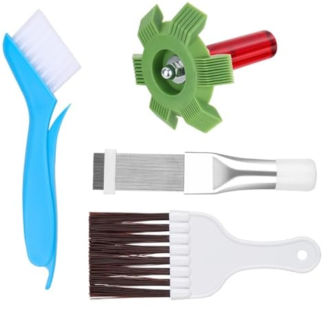 DMJJSD 4pcs aire acondicionado peine, aire acondicionado condensador aleta peine, condensador limpieza peine, aire acondicionado listones peine, peine de láminas bomba de calor para limpiar aires