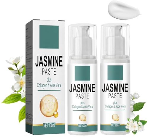 BSOON Jasminsalbe Augencreme, 2 Stück Augenringe Augencreme Gegen Falten Augenstraffung Jasmin Creme, Entfernen Tränensäcke und Schwellungen Collagen Eye Cream