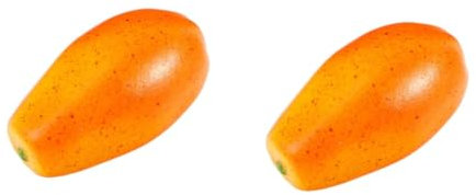 TOPBATHY Wohnkultur 2 STK gelbe Papaya Miniaturdekoration Herbstdekorationen Spielzeug Modelle Papaya-Fotografie-Requisiten künstliches Papaya-Modell falsches Obst Ornamente Zubehör