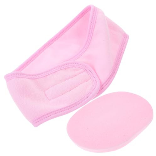 MAGICLULU 5 Sets Yoga-stirnbänder Für Frauen Wasch-stirnband Mit Hautpflege-schwamm Spa-stirnbänder Für Frauen