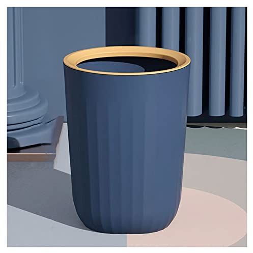 DIIDIIFF Poubelle d'intérieur à Rayures Verticales, sans Couvercle, Panier à Papier pour Bureau, Maison, Chambre de Fille, Salon