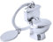 Schlüsselanhänger WC Toilette Klo, Lustiger Keyring für Toilettenschlüssel aus Metall mit aufklappbarem Deckel