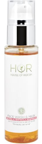 HOR- Detergente e Maschera Viso 2 in 1 100ml, 3R Face Wash&Mask, Pulisce Nutre e Rigenera la Pelle, Formula Vegan Made in Italy, Skincare Delicata per Pelli Melanin-Rich, Secche, Sensibili o Spente