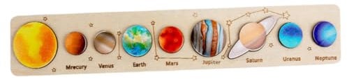 GLSTOY 1 Set Star Matching Puzzle Interactive Puzzle Toys Puzzle Wooden Universe Matching Board