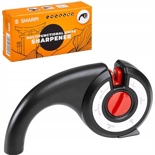 SHARPI 6in1 Sushi Knife Sharpener for Bread and Scissors