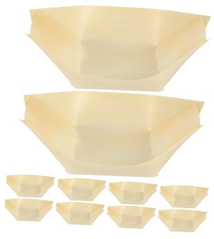 IMIKEYA Lot De 50 Coupelles En Bambou Jetables - Idéales Pour Amuse-Bouches Verrines Et Apéros Parfaites Pour Anniversaires Mariages Et Événements Festifs