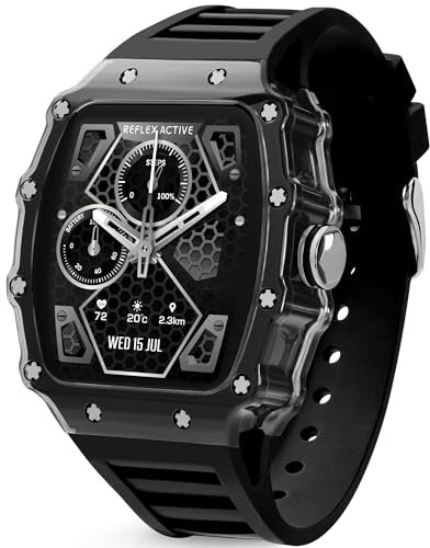 Reflex Active Series 51 Black Strap Smart Calling Watch