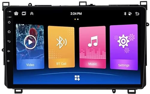 Android Auto Stereo GPS Navigation Für Toyota Corolla 11 Auris 2017-2018, mit Rückfahrkamera Unterstützt Auto Radio Multimedia MP5 Bluetooth Lenkradsteuerung,K9