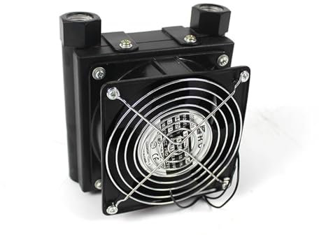 AF0510T-CA Mini 5L/Min Dispositivo di raffreddamento aria Radiatore idraulico Raffreddato ad aria Radiatore olio Scambiatore di calore for idraulico CNC Alte prestazioni(3/8,AC380V)