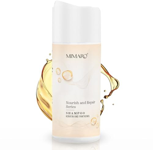 Mimaro® Nourish & Repair Shampoo – mit Kaschmir Extrakt & Pro-Vitamin B5 – für seidigen Glanz – silikonfrei – 130 ml