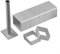 ComfyHarbor 10-teiliges rechteckiges Ausstechformen-Set aus Edelstahl mit Stempel zum Backen von Kuchen Dekorieren von Brot, Fondant, Teig, Sandwich, Käse, Küchenutensilien