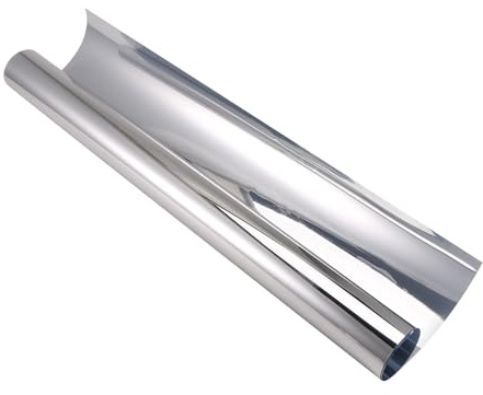 Bortivier Miroir Autocollant Mural Rectangle Auto-Adhésif Décor de Chambre Haute Qualité Meubles Films Miroir Feuille 50X50 Cm