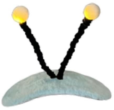 DimyFew Skihelm Schmuck Faltbar Flexibel Leuchtend Einzigartiges Polyester Accessoire für Winter Outdoor Skifahren Radfahren Geeignet, Biene Hellgrün