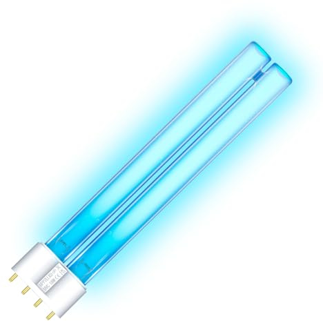 UPPZLLXU 18W Lampadina UVC 2G11 PLL, Reattore Elettronico, per Clarificatore Laghetto e Filtro UVC, contro Batteri e Alghe per Acquari e Stagni