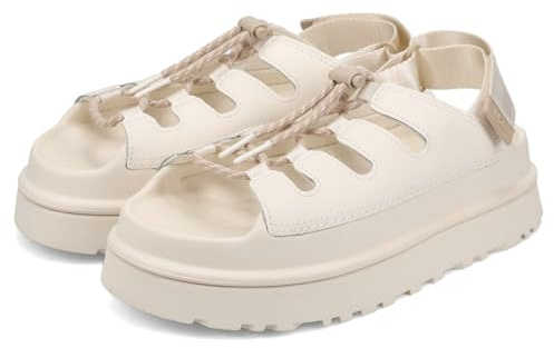 UGG GoldenGlow Toggle Sandalen aus weißem Gummi Jasmine 1179370 Jasmine 37