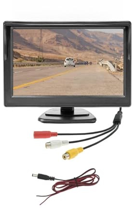 AHD 5 Inch Car Monitor Screen With 2 Way Video Input 5 TFT Display For Rear View Camera Vehicle Parking Reverse Backup(MJ-500A)
