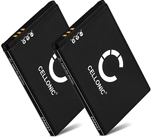 CELLONIC, Batterie pour Casque Compatible avec SteelSeries Arctis Pro Wireless, Siberia 800, Siberia 840 (900mAh, 3.7V) 2X Batterie de Remplacement Steel Series 160240