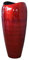 VIVANNO Pflanzkübel Pflanzgefäß Bodenvase exklusiv Deluxe Rot Schwarz Hochglanz 81 x 37 cm