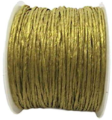 Schreiber Deko Papierkordel/Papierdraht/Gold / 2 mm / 100 Meter