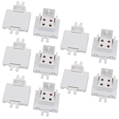 Aexit 10 Stücke G10Q-F34D AC 500 V 2A Sockel Leuchtstoffröhre Lampenfassung (989a4395fff3bced627e9d9bac83fea7)