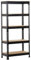 Yaheetech 5 Etagères de Rangement 150 x 70 x 30 cm Étagère Metallique Atelier/Garage/Cuisine Charge Lourde 150 kg par Niveau sans Boulons Noir