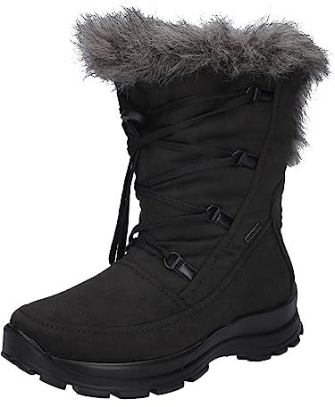 Westland Damen Snowboots Grenoble 02,Weite G (Normal),Wechselfußbett,wasserdicht,Canadians,Boots,Stiefel,Bootee,Booties,schwarz,43 EU / 9 UK